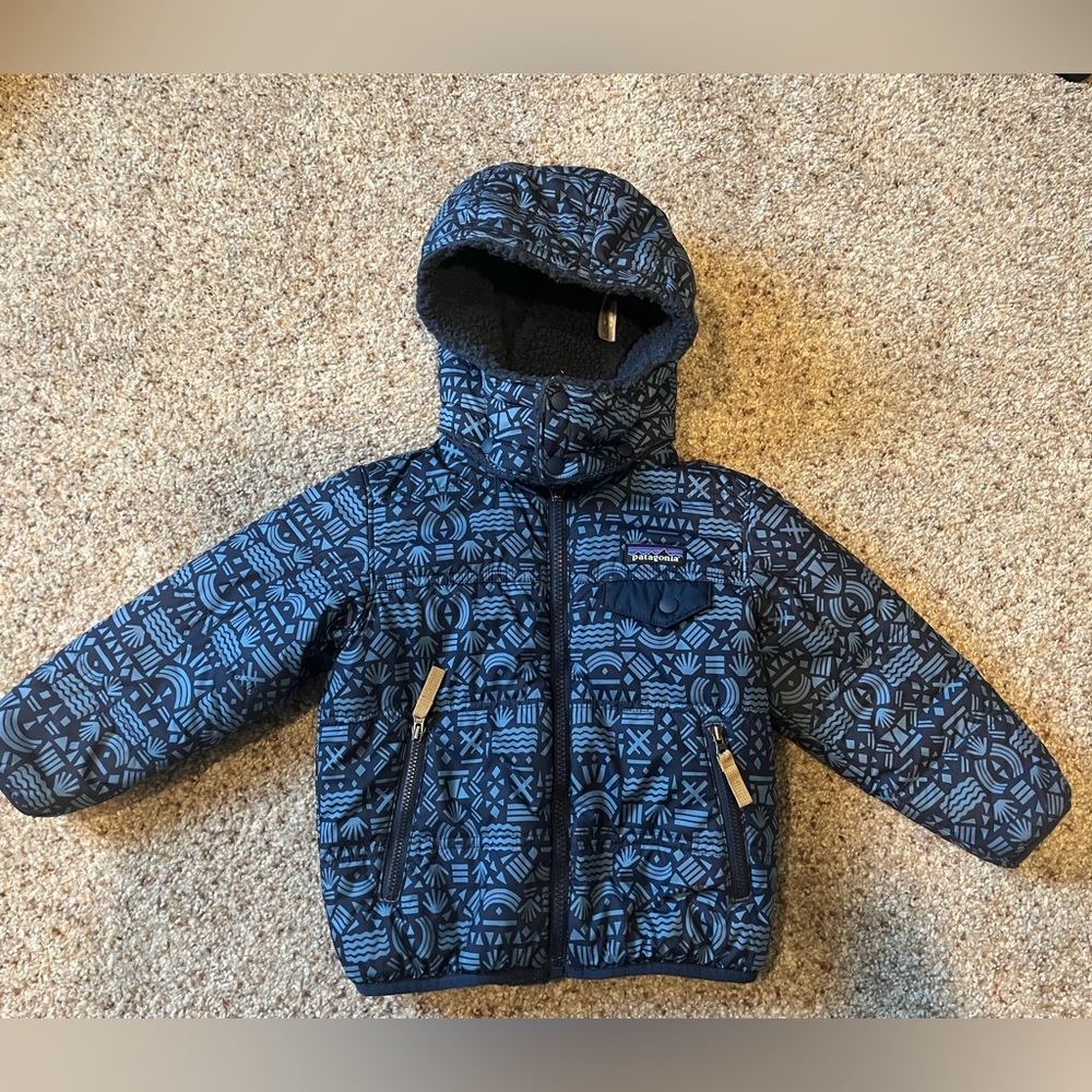 Patagonia Tribbles boys blue winter jacket - 3T